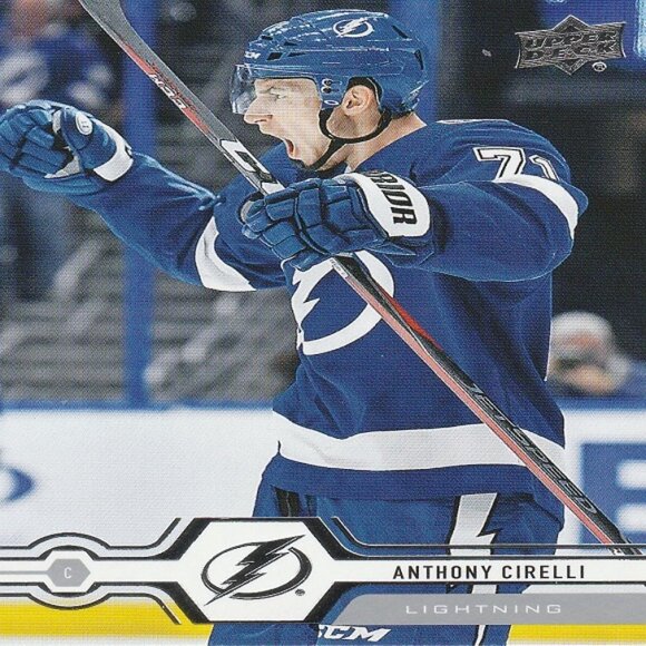 Anthony Cirelli Tampa Bay Lightning NHL Hockey Card Collection - 5 Card Set - Picture 6 of 6